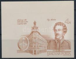 1986 Fáy András vágott szelvényes ívsarki bélyeg