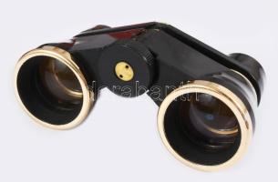 Színházi látcső, bőr tokkal