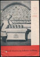1941 A Szlovák köztársaság kollektív kiállítása, fekete-fehér képekkel illusztrált, magyar nyelvű ismertető prospektus, sérült, kihajtva: 21x44,5 cm