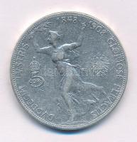 Ausztria 1908. 5K Ag "Ferenc József - Jubileum" kapszulában T:VF,F  Austria 1908. 5 Corona Ag "Franz Joseph - Jubilee" in capsule C:VF,F  Krause KM#2809