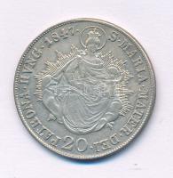 1847B 20kr Ag "V. Ferdinánd" T:AU,XF karc, kis patina Hungary 1847B 20 Kreuzer Ag "Ferdinand V" C:AU,XF scratch, small patina Huszár:2081.,Unger III.: 1419.