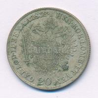 Ausztria 1832A 20kr Ag "I. Ferenc" T:XF patina Austria 1832A 20 Kreuzer Ag "Franz I" C:XF patina Krause KM#2147