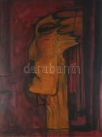 Olvashatatlan jelzéssel: Arc, 1979. Olaj, farost. 80x60 cm