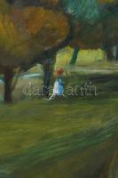 Rábai Ridovics Ferenc (1923-1993): Táj. Olaj, farost. Jelzett. Hátoldalán Képcsarnok Vállalat címkéj...