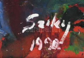 Sziky Károly (?-?): Színes kép. Olaj, vászon, faroston. Jelzett. Dekoratív fakeretben. 50x70 cm