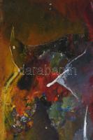 Sziky Károly (?-?): Színes kép. Olaj, vászon, faroston. Jelzett. Dekoratív fakeretben. 50x70 cm