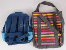 2db gyermek hátizsák, 28x32 cm, 26x26 cm