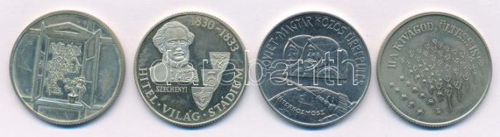 1980. 100Ft Ni "Szovjet-magyar közös űrrepülés" + 1983. 100Ft Cu-Ni-Zn "Széchenyi Ist...