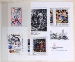 Andorra, Csehország, Csehszlovákia összeállítások 8 lapos A4-es berakóban