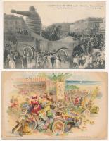 KARNEVÁL - 15 db RÉGI képeslap / CIRCUS - 15 pre-1945 postcards