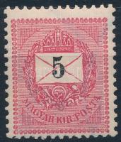 1898 5kr 12 : 11 3/4 fogazással, szép, postatiszta