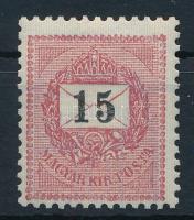 1898 15kr 12 : 11 3/4 fogazással, decentrált, postatiszta