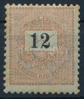1898 12kr 12 : 11 3/4 fogazással, enyhén elfogazva (38.000) (rozsda / stain)