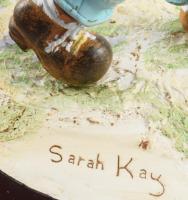 Sarah Kay vasvillás gyermek, leírással, dobozában, m: 12 cm