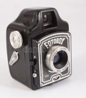 MOM Fotobox fényképezőgép, Achromat 1:7.7/75-ös objektívvel, működőképes állapotban, Vintage Hungarian camera, in very good