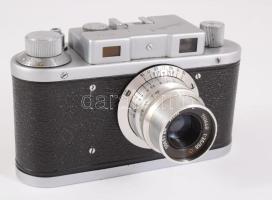 MOM Mometta II. minőségi magyar fényképezőgép, Ymmar 1:3,5/50mm objektívvel, kis karccal
