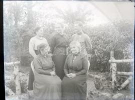 ca 1900 5 db üveg negatív 10x12 cm