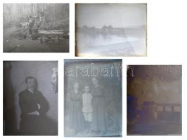 ca 1900 5 db üveg negatív 10x12 cm