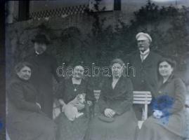 ca 1900 5 db üveg negatív 10x12 cm