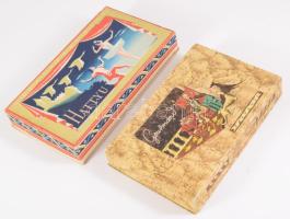 2 db régi bonbonos doboz Hattyú, Gourmand