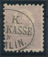 1871 Kőnyomat 25kr halványibolya "(K).K. / (POST) KASSE / IN (SE)MLIN." (55.000) Certificate: Czirók