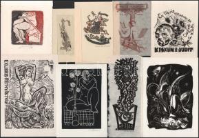 Klf. magyar és külföldi alkotók (Várkonyi Károly, Fery Antal, Italo Zetti, Varga Mátyás stb.): 19 db...
