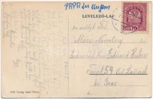 Németság, Sagu (Arad); Röm. kath. Kirche / római katolikus templom, gróf Szapáry kastély. Josef Eibe...