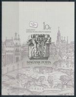 1987 Bélyegnap vágott blokk