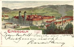 Einsiedeln Abbey litho (EB)