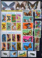 Lepkék, rovarok motívum tétel 8 lapos A/4 Lindner berakóban