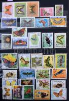 Lepkék, rovarok motívum tétel 8 lapos A/4 Lindner berakóban