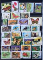 Lepkék, rovarok motívum tétel 8 lapos A/4 Lindner berakóban