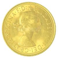 Nagy-Britannia 1968. 1 Sovereign Au "II. Erzsébet" (8,02g/0.9167) T:AU Nagy-Britannia 1968. 1 Sovereign Au "Elizabeth II" (8,02g/0.9167) C:AU Krause KM#908