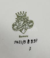 Ilmenau kis süteményes készlet. Kézzel festett, jelzett, hibátlan d: 8 cm, 18 cm