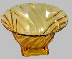 Gyümölcsöstál, formába préselt, anyagában színezett, hibátlan d: 25 cm