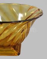 Gyümölcsöstál, formába préselt, anyagában színezett, hibátlan d: 25 cm