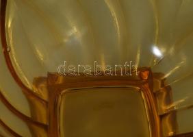 Gyümölcsöstál, formába préselt, anyagában színezett, hibátlan d: 25 cm