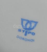 Román Stipo Dorohoi 1970-es évek retro porcelán gyermek bögre, kézzel festett, hibátlan 9 cm