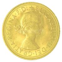 Nagy-Britannia 1968. 1 Sovereign Au "II. Erzsébet" (8,03g/0.9167) T:AU Nagy-Britannia 1968. 1 Sovereign Au "Elizabeth II" (8,03g/0.9167) C:AU Krause KM#908