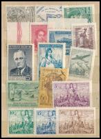 Argentína 127 klf képes bélyeg teljes sorokkal, 6 lapos, kisméretű berakóban