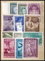 Argentína 127 klf képes bélyeg teljes sorokkal, 6 lapos, kisméretű berakóban