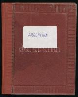 Argentína 127 klf képes bélyeg teljes sorokkal, 6 lapos, kisméretű berakóban