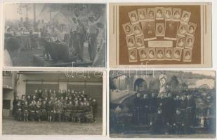 12 db RÉGI fotólap vegyes minőségben / 12 pre-1945 photo postcards in mixed quality