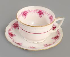 Zsolnay két személyes mokkás készlet, Kanna, két csésze, aljjal. ifj Grünwald Mór jelzéssel