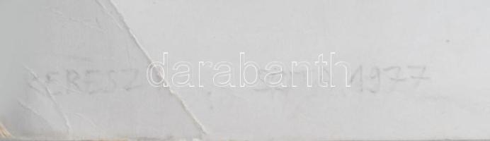 Somogyi Győző (1946-): Kereszt. Szitanyomat, papír. Jelzett. Számozott (2/15). Lapméret: 70x50 cm. F...