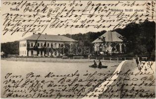 1915 Torda, Turda; Sóbánya, fürdő részlet. Füssy J. kiadása / salt mine, baths (EK)