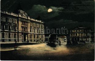 Beograd, Belgrade, Belgrád; Direction des Fonds, Monument du Prince Michel et Théatre / Funds Depart...