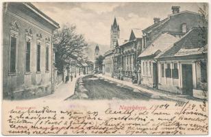 1904 Nagybánya, Baia Mare; Magyar utca. Kovács Gyula kiadása / street (EB)