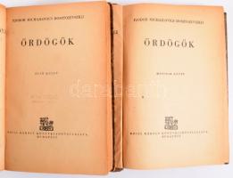 Dosztojevszkij: Ördögök I-II. Bp., Grill Károly. 382+141p. Félvászon kötés, kissé kopottas állapotban.