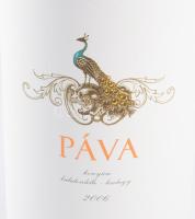 2006 Konyári Páva. Balatonlelle - Kishegy. Pincében, szakszerűen tárolt, bontatlan palack száraz vör...